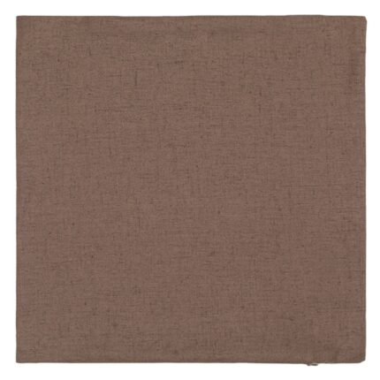 Fata de perna decorativa, de vara, maro, poliester/linen, 40x40cm