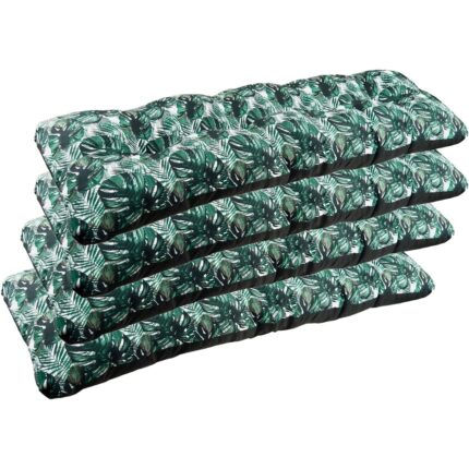 Set 4 Perna Decorativa Pentru Mobilier Paleti, SuperKissen24, Pentru Leagan, Banca De Gradina, 120x38 cm, Impermeabila, Poliester, Exotic