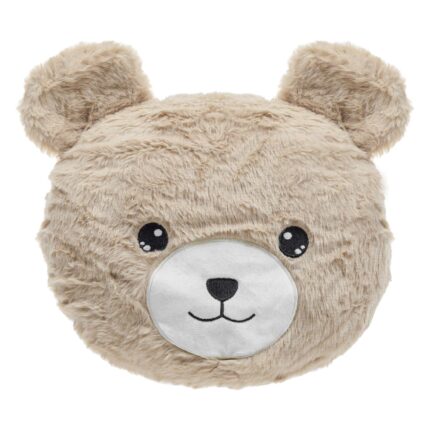 Perna decorativa pufoasa Shopiens® Teddy Head, bej, 28 x 28 cm