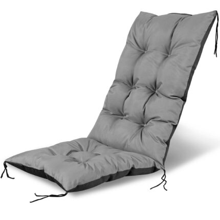 Perna De Scaun Impermeabila Cu Curele Gradina Terasa Gri EDANTI 50X80Cm