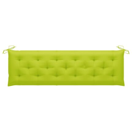 Perna banca de gradina vidaXL, verde aprins 180x50x7 cm material oxford, 1.76 kg
