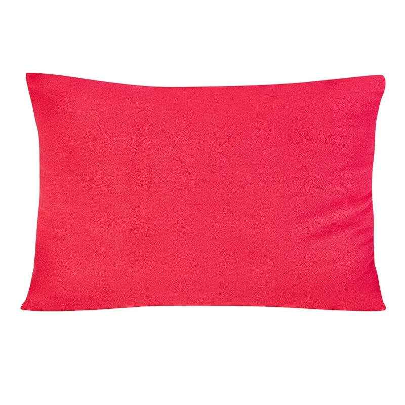 Fata de perna decorativa, BonDia, Model Unicolor 145, 50 cm x 70 cm, Rosu Sidefat, Uni