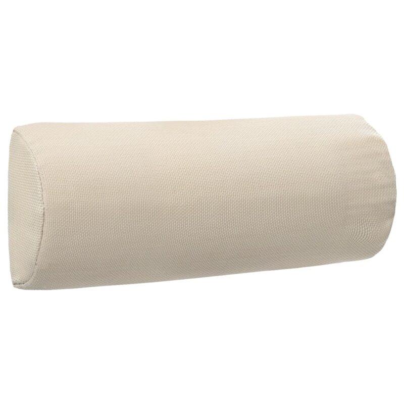 Tetiera pentru sezlong vidaXL, Tesatura, 40 x 7,5 x 15 cm, Crem