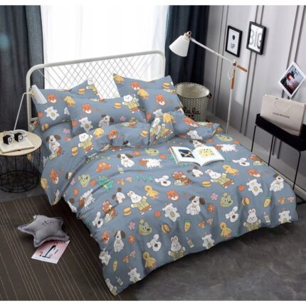 Set de lenjerie de pat pentru copii 140x200 cm din bumbac satinat Cotton World, gros, 2 piese 2520