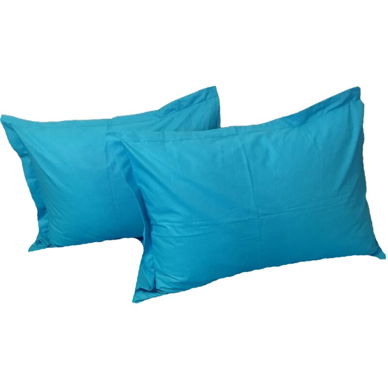 Set doua huse de perna, 50X70cm, turcoaz, din colectia "Monocrom" din bumbac ranforce, by Liz Line - SPR50/701