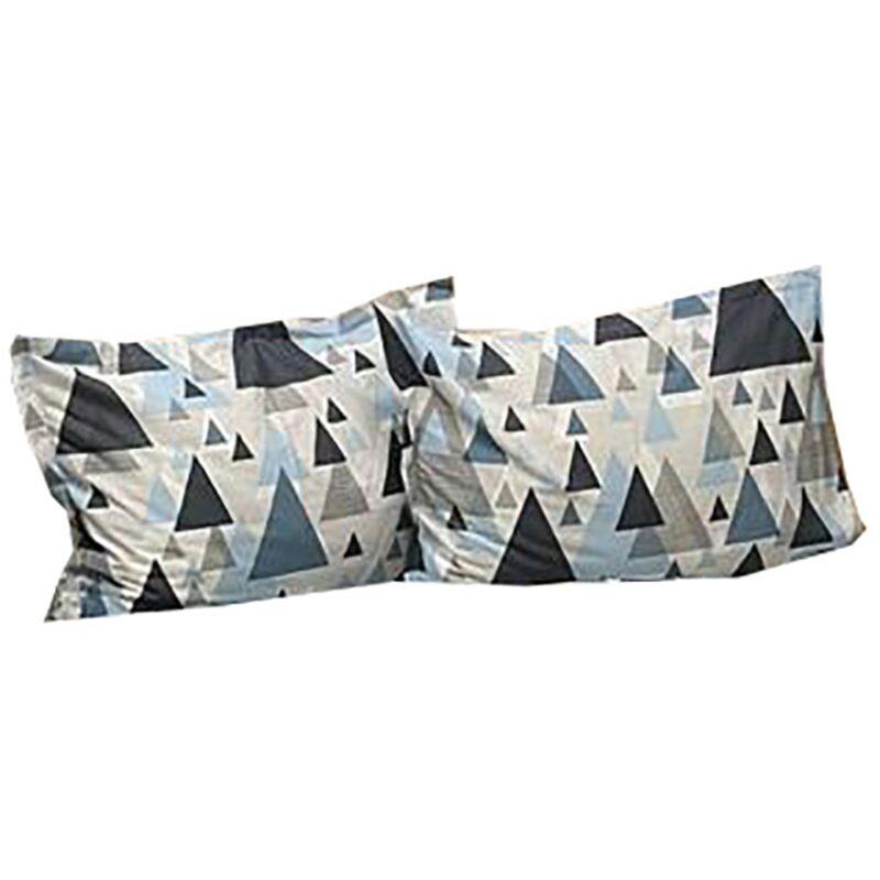 Set doua huse de perna, 50X70cm, bleu/gri, din colectia "Pyramids" din bumbac ranforce, by Liz Line - SPR50/70206