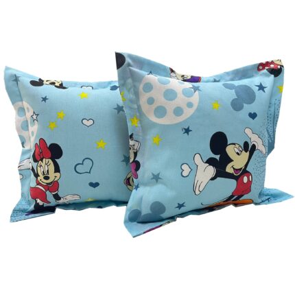 Set doua huse perna, culoare bleu, din colectia "Mickey Mouse by Liz Line", 40X40cm, bumbac 100% SP40/40210