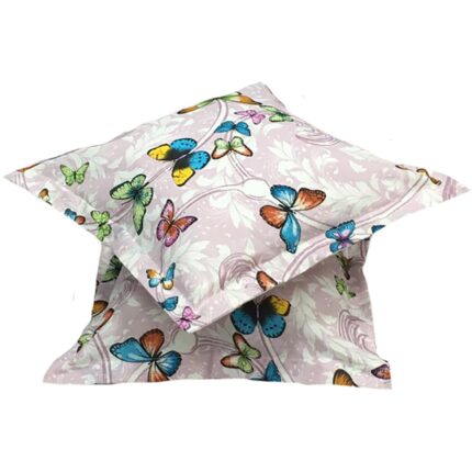 Set doua huse de perna liliachiu 70X70cm din colectia "Just Butterflies" din bumbac 100%, by Liz Line - SP70/70171