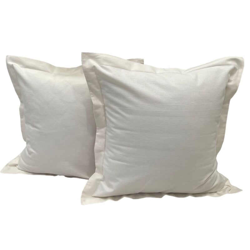 Set doua huse de perna, din olandina culoare ivoire fildes, din colectia "Fine & Silky by Liz Line", 40X40cm - SPO40/40273