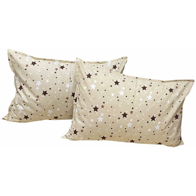 Set doua huse de perna, bej, 50X70cm din colectia "Constelatie bej" din bumbac 100%, by Liz Line - SP50/70137