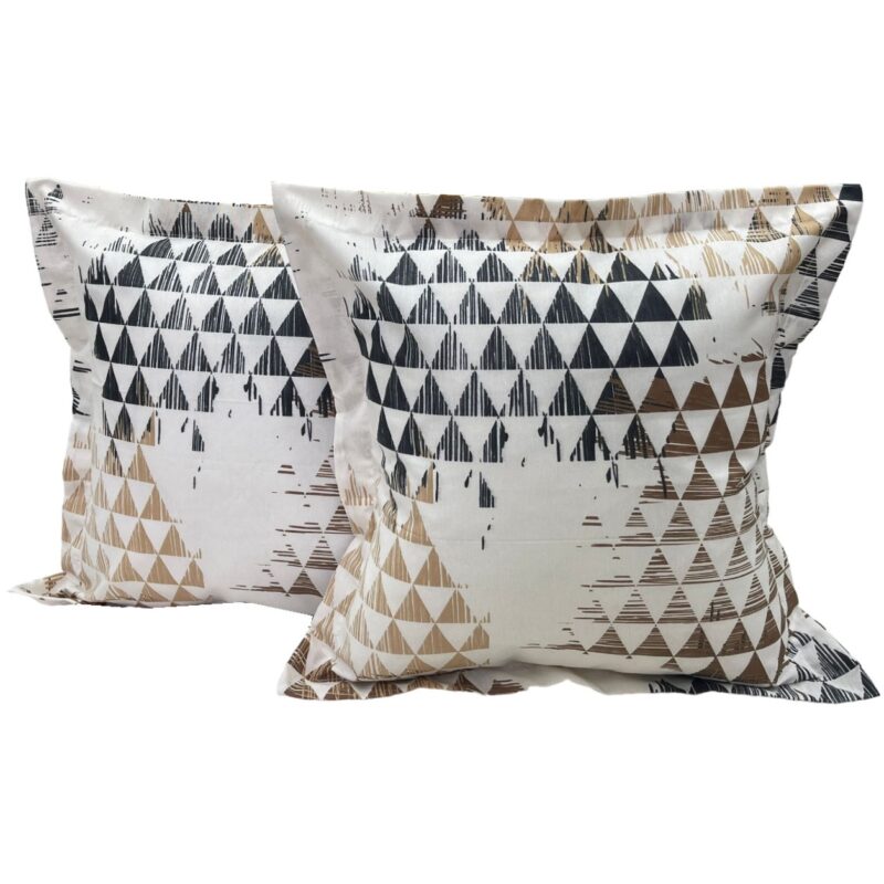 Set doua huse de perna, in nuante de ciocolatiu, din colectia "Brownie - Liz Line", 60X60cm din bumbac - SPP60/60261