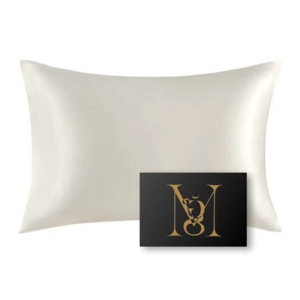 Fata de perna din matase naturala, Melegim® 50x70, Mulberry Silk, Cream