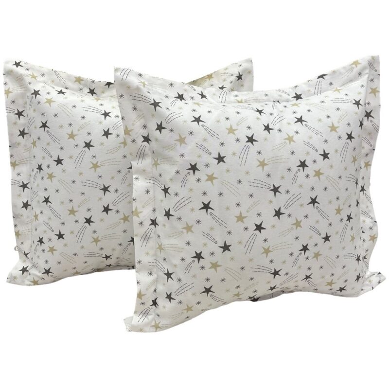 Set doua huse de perna, culoare alb, din colectia "Constelatie by Liz Line", 40X40cm din bumbac - SP40/40267