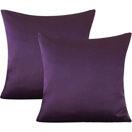 Set 2 fete de perna 40 x 40 cm bumbac ranforce dark purple