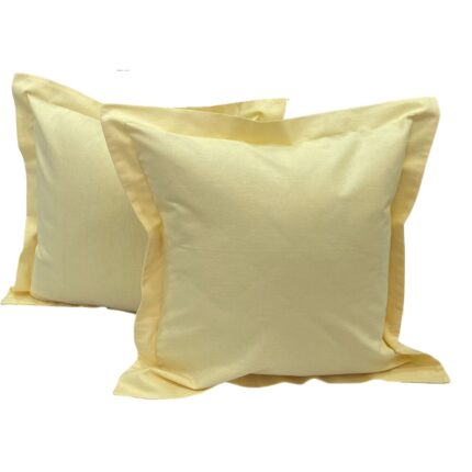 Set doua huse de perna, din olandina culoare galben, din colectia "Fine & Silky by Liz Line", 60X60cm - SPO60/60269
