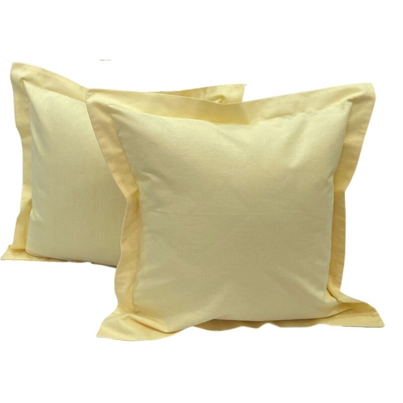 Set doua huse de perna, din olandina culoare galben, din colectia "Fine & Silky by Liz Line", 60X60cm - SPO60/60269