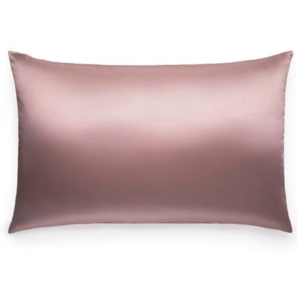 Fata de perna din matase naturala, Melegim® 50x70, Mulberry Silk, Rose Gold