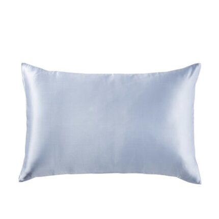 Fata de perna din matase naturala, Melegim® 50x70, Mulberry Silk, Baby Blue