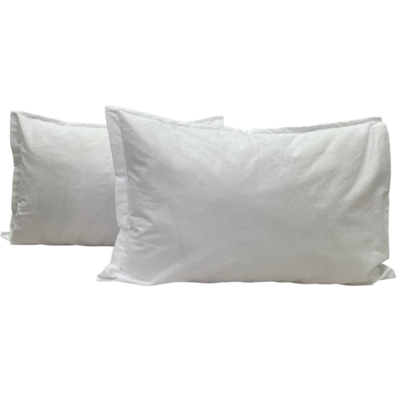 Set doua huse de perna, culoare alb, din colectia "Alba ca zapada, Liz Line", 50X70cm din bumbac - SP50/70248