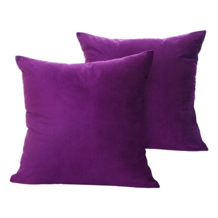 Set 2 fete de perna 40x40 cm bumbac ranforce mov aprins