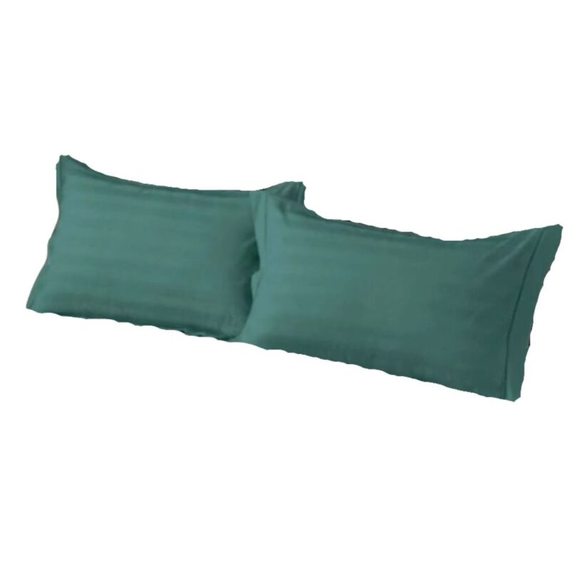 Set 2 fete de perna damasc policoton 50x70 cm, Ralex Pucioasa, IMP12 Verde
