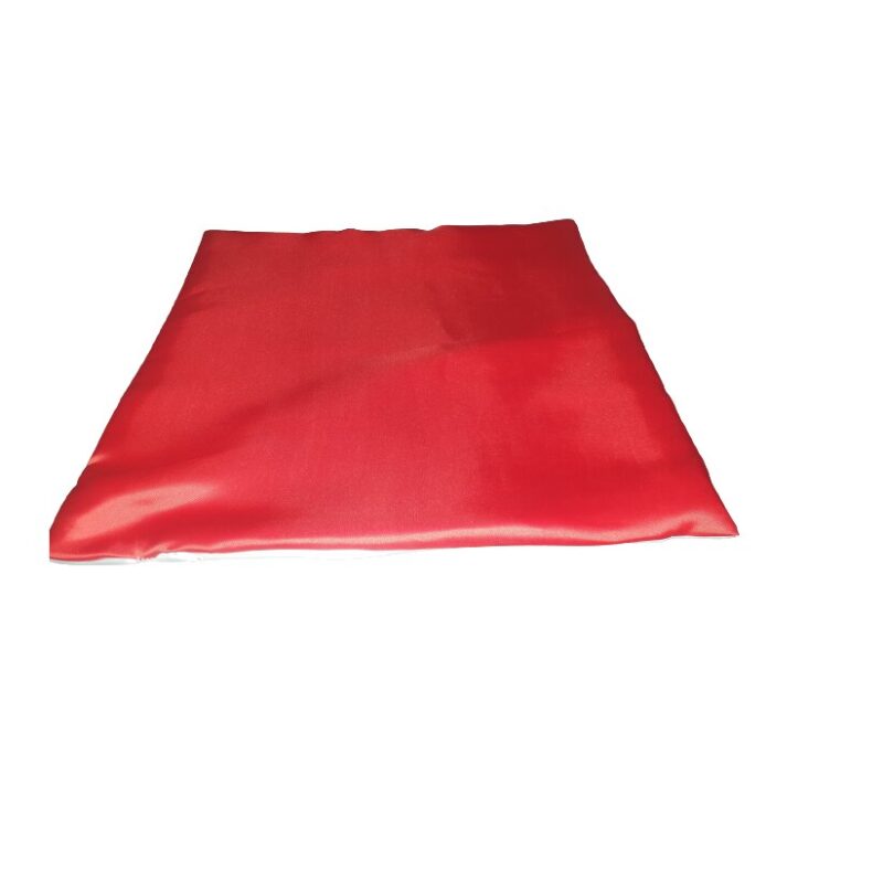 Set Fata perna, satin, rosu, 2 bucati, 40x40 cm