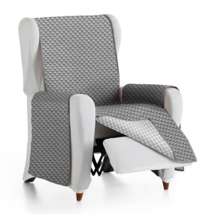 Husa reversibila pentru fotoliu, matlasata, 60-110 cm, Eysa, Oslo, C06 Gri