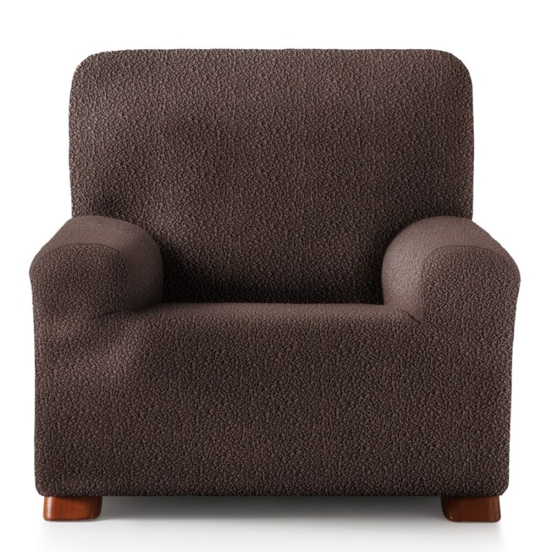 Husa bielastica pentru fotoliu, 80-130 cm, Eysa, Premium ROC, C7 Maro