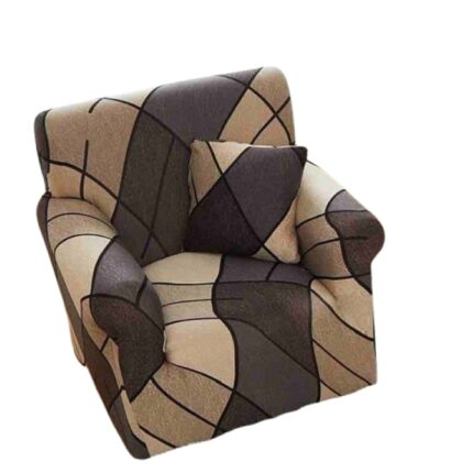 Husa elastica pentru fotoliu, Jojo Home, imprimeu Abstract, S-90x140cm, Multicolor