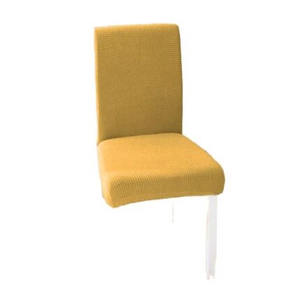Husa pentru scaun Jacquard, Elastan, Galben