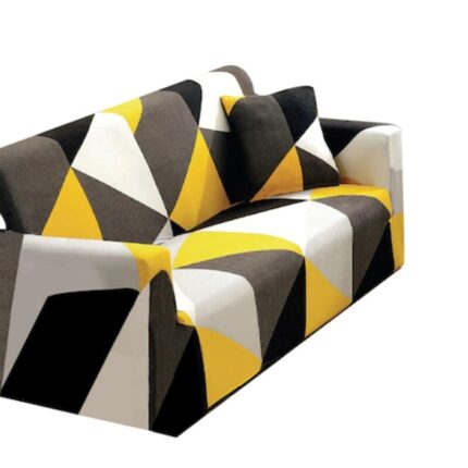 Husa elastica pentru canapea, Jojo Home, imprimeu Abstract, M12, M-2 locuri, 140x180cm