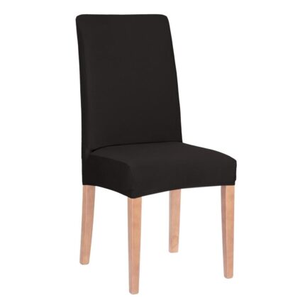 Husa universala pentru scaun, marime universala, poliester si spandex, 45 x 60 cm, negru