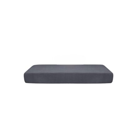 Husa pentru perna de canapea, Granbest, impermeabila, elastica, Pentru 2 locuri 70 x 132 x 23 cm model cu patrate, Gri inchis