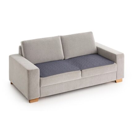 Topper matlasat pentru canapea Sofazip Teflon®, respinge apa, antiaderent, culoare Gri inchis, Lungime 200 cm