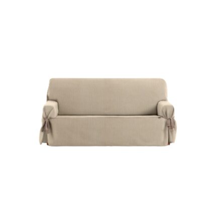 Husa, Eysa, pentru canapea cu arcuri, cu 3 locuri, 180 x 230 cm, Material elastic, Bej