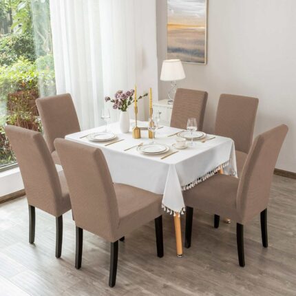 Set 6 huse pentru scaune, Cafea cu Lapte