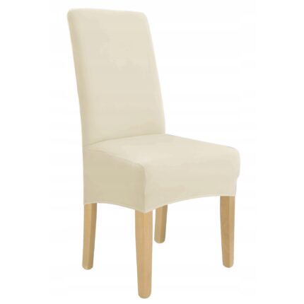 Husa pentru scaun, Elastan, Ecru, XL