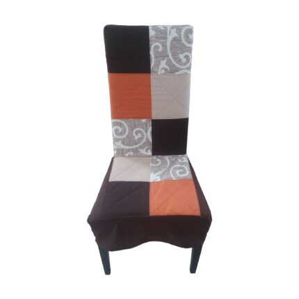 Husa Scaun Patchwork, Multicolor, 1 bucata