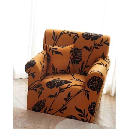 Husa elastica pentru fotoliu, Jojo Home, imprimeu Trandafiri, 90x140cm