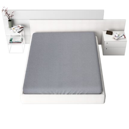 Cearceaf de pat Jersey cu elastic 70x140 cm, Gri