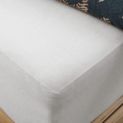 Cearsaf CLAIRE Jersey alb 200x200 cm HOMLA