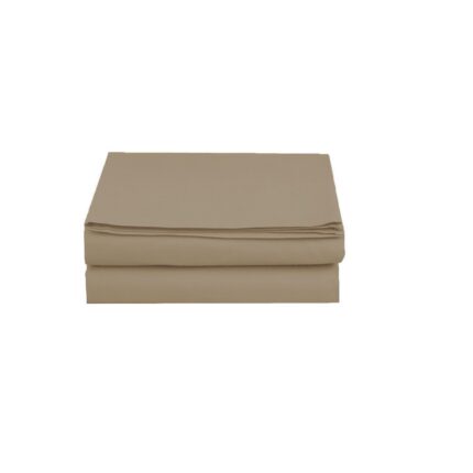 Cearsaf de pat cu elastic, Maro, 90 X 190