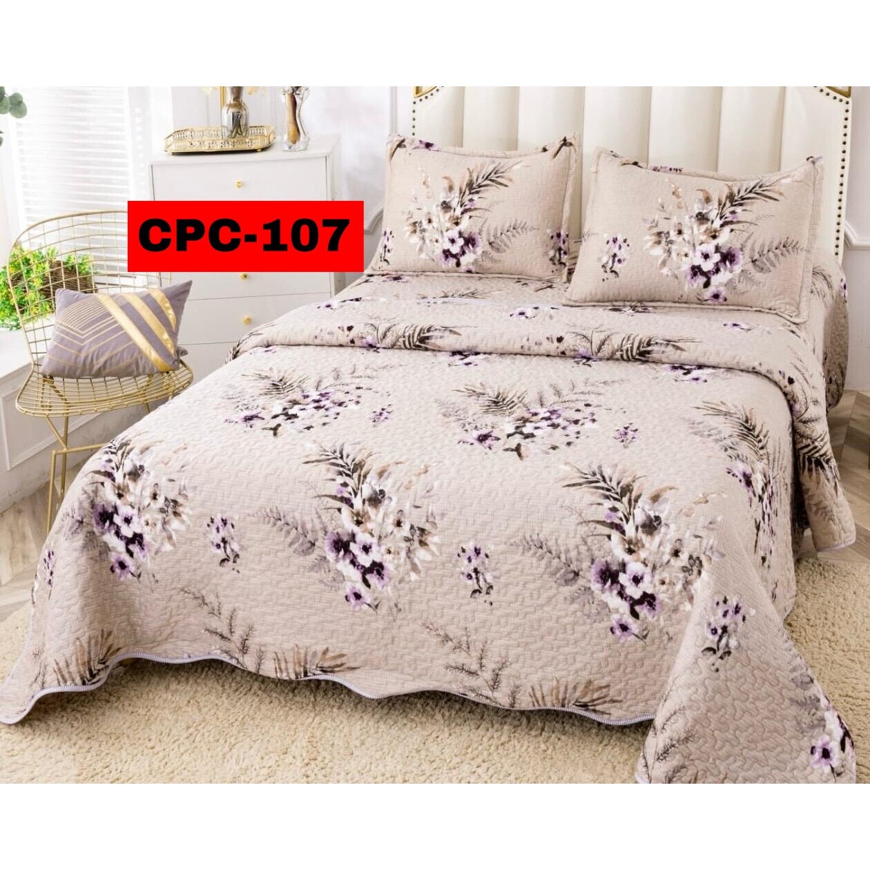 res_3fb3bab05d951b0dd5279b1b52debc22 Cuvertura catifea matlasata, pat dublu, 3 piese, 230x250: cpc-107